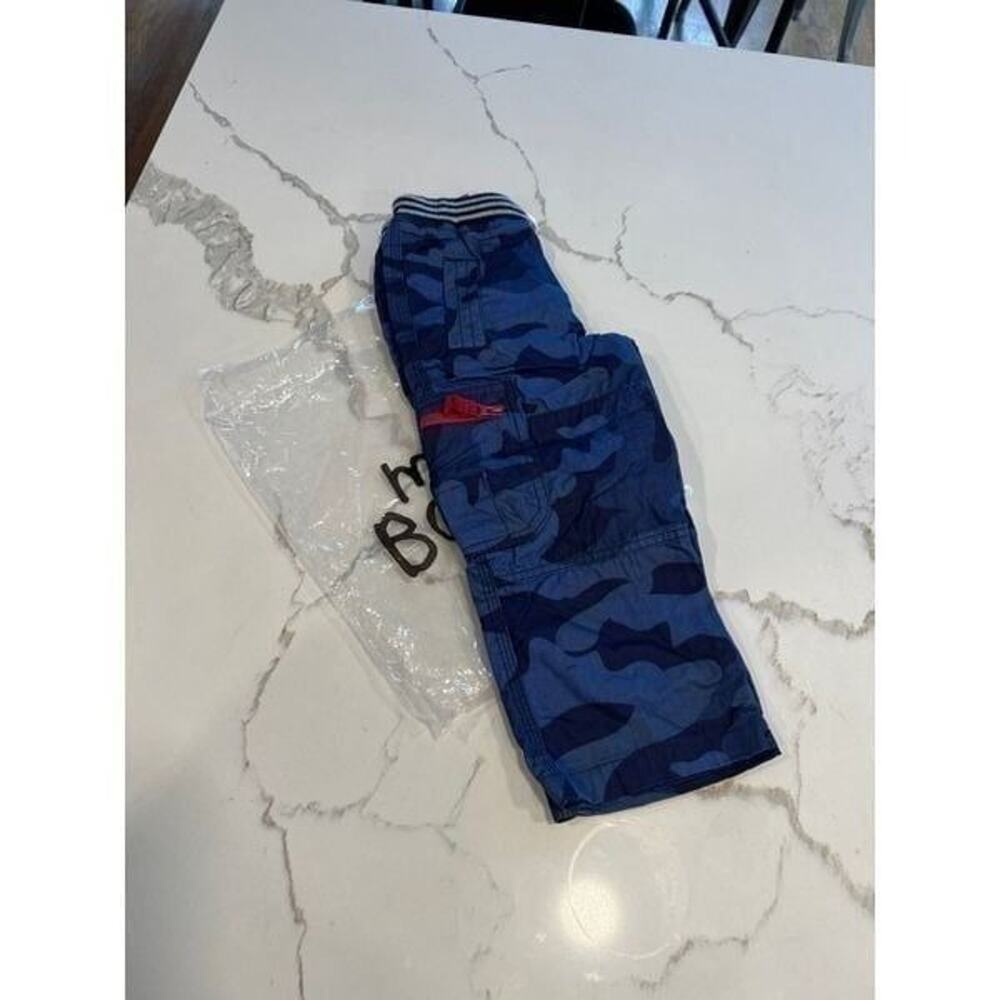 Mini Boden Kids Blue Camouflage Cotton‎ Dark wash youth 3 new